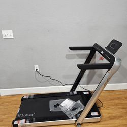 treadmill hbtower 2 in 1 folding exercise treadmill walking pad