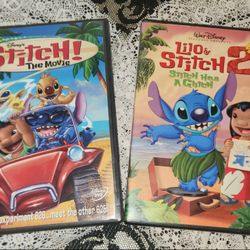 X2 NEW WALT DISNEY LILO & STITCH 1 & 2 DVD SET