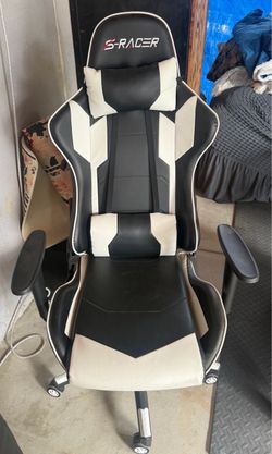 S-Racer Gaming Chair Black and White