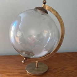 World Market Glass Crystal Globe