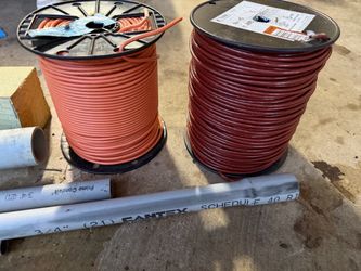 #10 brown and orange stranded. 500ft of each