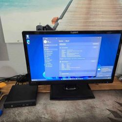 Hp Prodesk 600 g1 computer and monitor