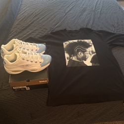 Reebok Question Low & Reebok Allen Iverson T-Shirt