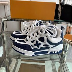 Louis Vuitton Skate Sneakers Navy Blue White