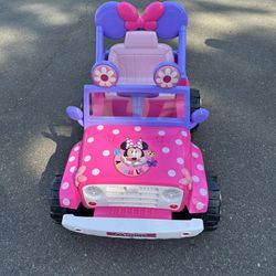 Power Wheels Minnie Mouse Jeep $50