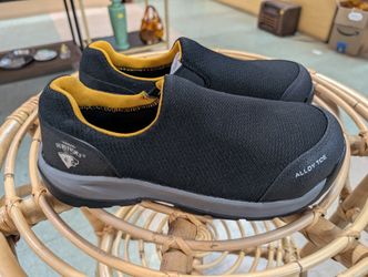 Herman Survivors Mens Alloy Toe Slip On Work Shoes Black Size 7.5 Safety Gear