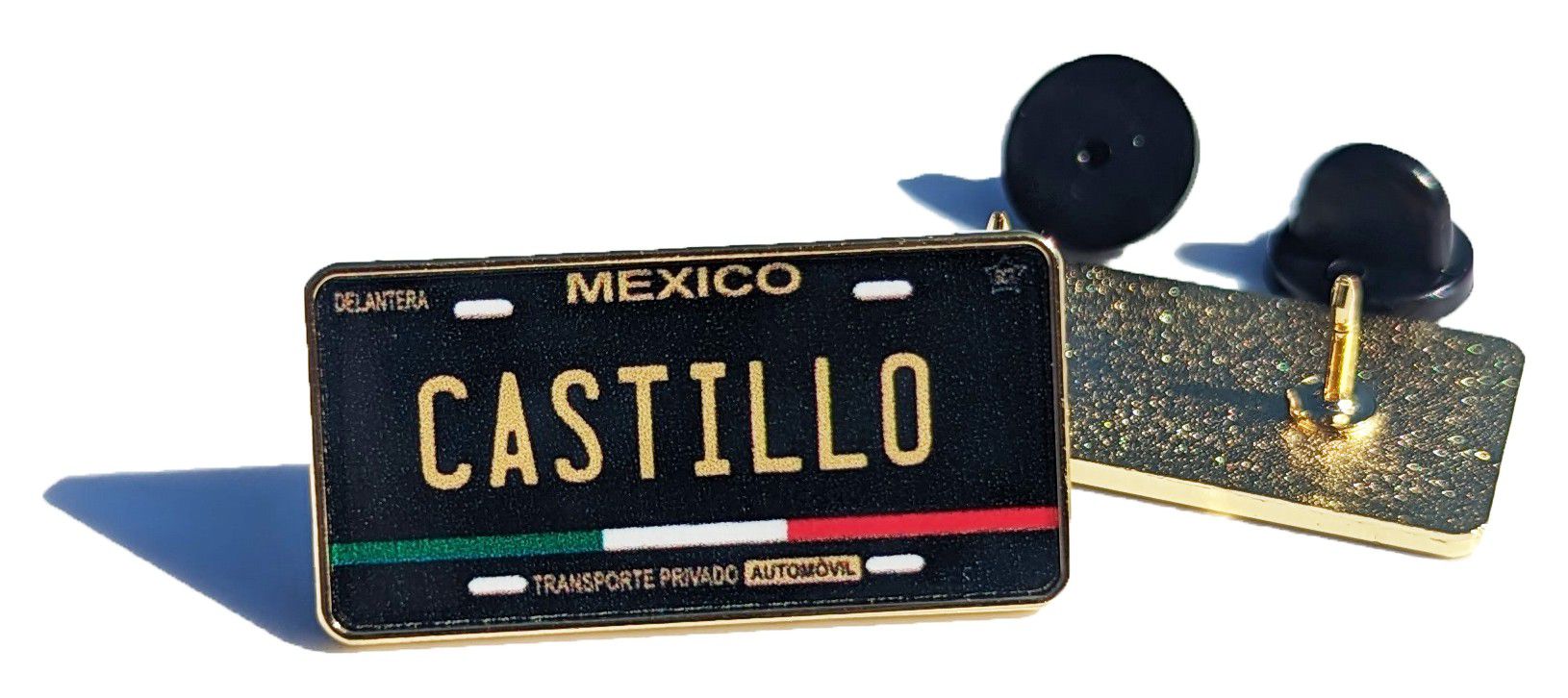 Castillo Car Plate Pin For Caps Clothing Enamel Badge  Pin Mexico Mexican Pin