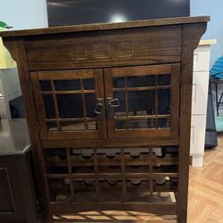 Tall Kitchen Cabinet with wine Rack