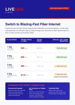 Fiber Internet (modern unshared speeds)