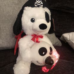 NEW Spooky Village LED Halloween Pirate Dog 9" tall plays Witch Doctor