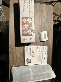 Food Warming Mat – Portable Electric Warming Tray | Black & White Available