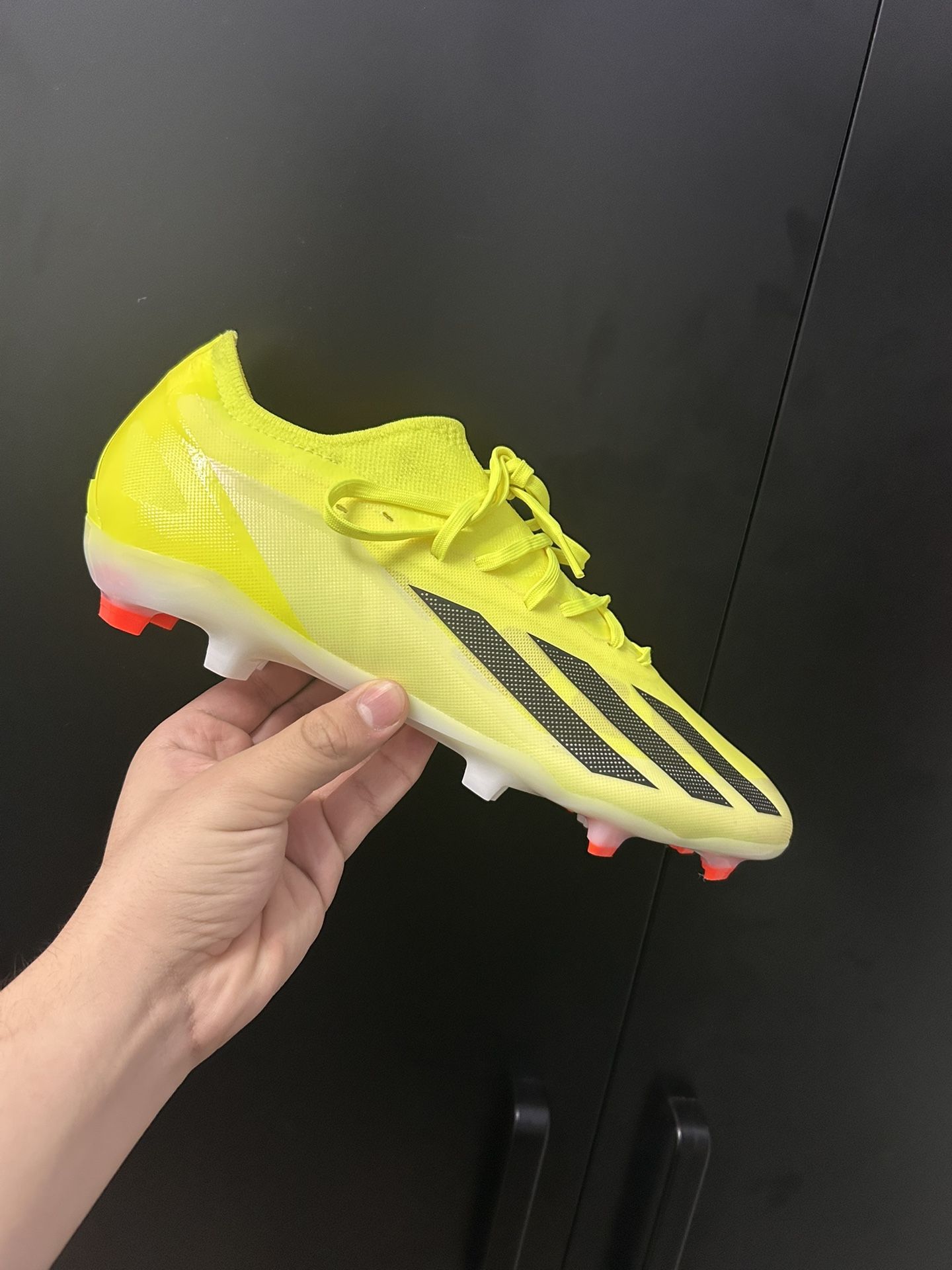 Adidas X Crazyfast Pro FG Solar Energy Pack IG0601 Soccer Cleats Men's Size 11.5