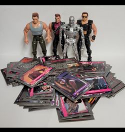 Terminator 2 Figures & Movie Set Trading Cards