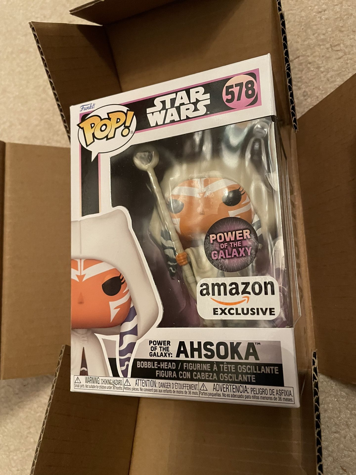 Funko Pop Exclusive Disney Star Wars Ashoka Power Of the Galaxy Sticker