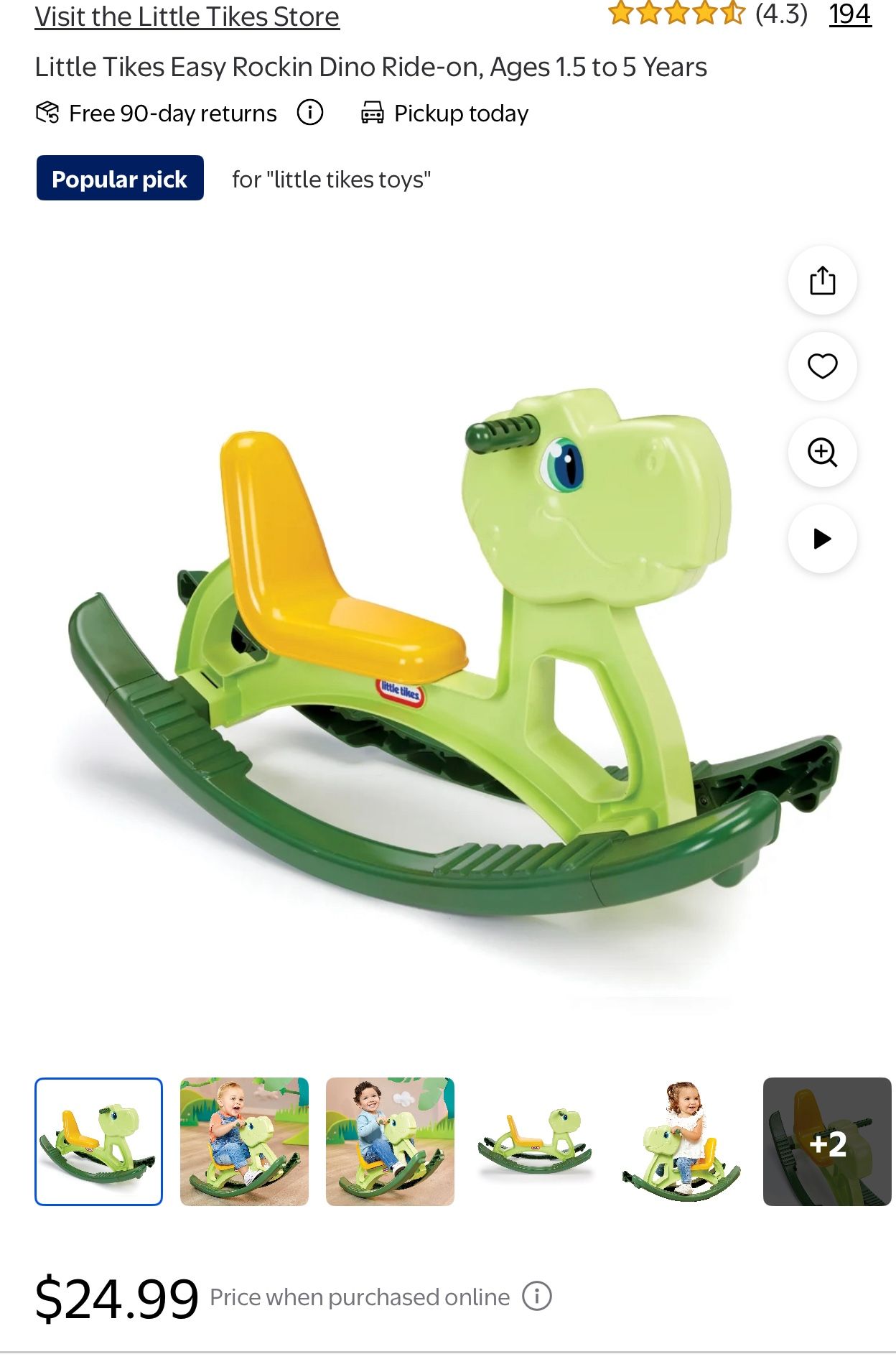 Little Tikes Rockin Dino