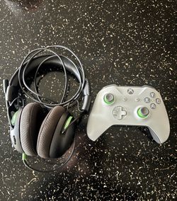 Headset And Xbox One Controller