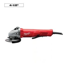 11 Amp Corded 4-1/2 in. Small Angle Grinder with Lock-On Paddle Switch
