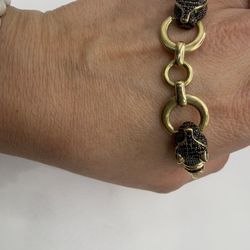 10K YELLOW GOLD BRACELET SIZE 7” 