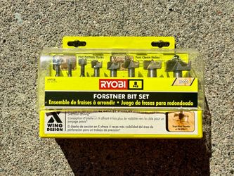 Ryobi 8-Piece Forstner Bit Set