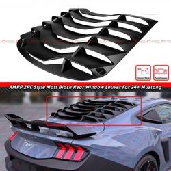 24-26 Ford Mustang Matte Black Rear Window Louver