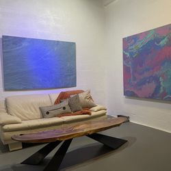 Beautiful White Leather Couch