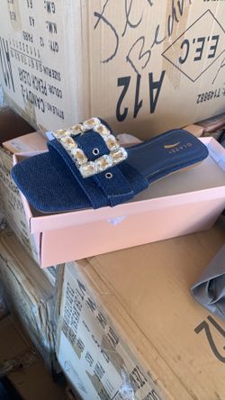 Dark blue sandals