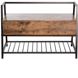 Shoe Rack With Storage and Bench
