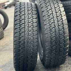 TIRE (2) FIRESTONE 225 75 15
