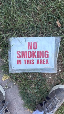 No smoking sign