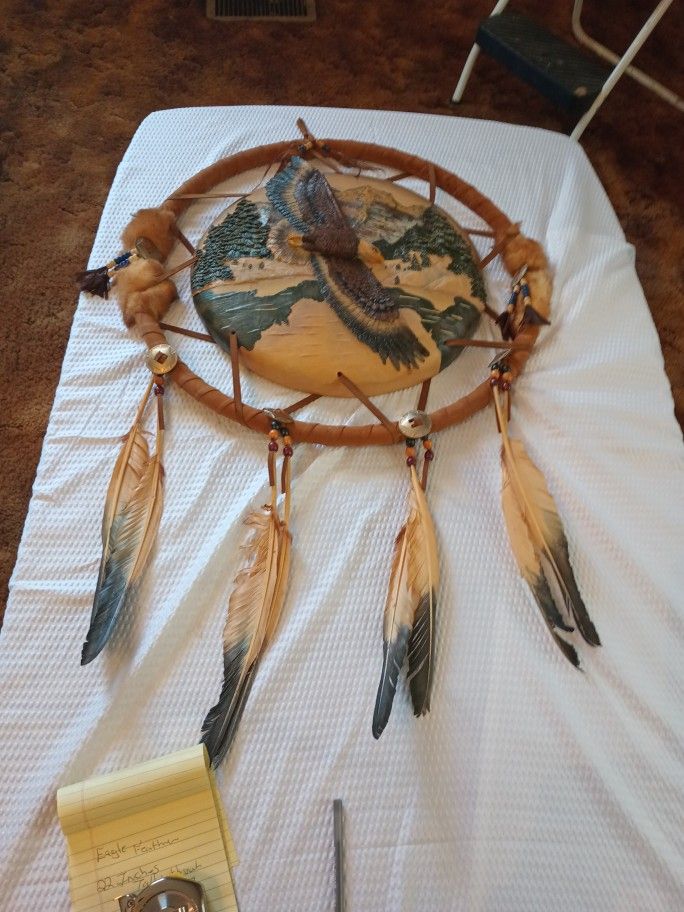 Beautiful Eagle Feather Tan Andblack