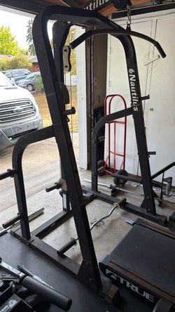 Nautilus Squat Rack and Weights