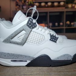 JORDAN 4 RETRO 'WHITE CEMENT' (2025) (NO BOX)