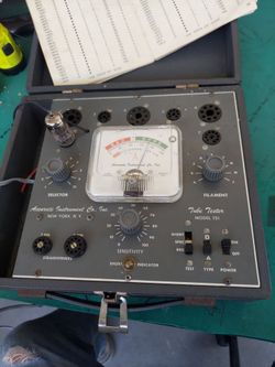 Tube tester. Accurate instrument