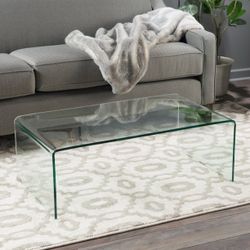 Tempered Glass Coffee Table – Modern Minimalist