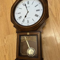 Bulova Pendulum Chime Wall Clock