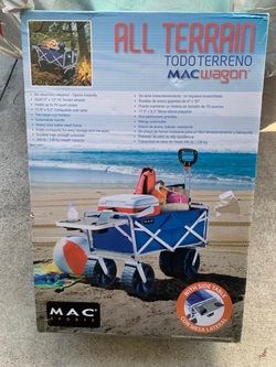 Mac Sports All Terrain Folding Wagon with Side Table brand new in Irvine