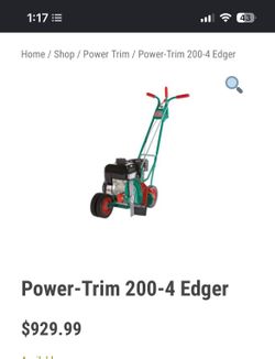Power trim commercial edger