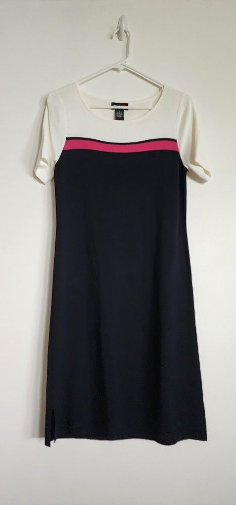 NWT Studio G Black Shirt Sleeve Dress Size M