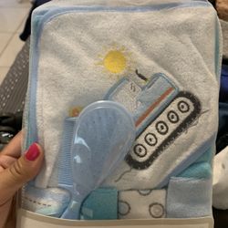 Baby Towels, Wash Cloths And Hair Brush $10 Each 