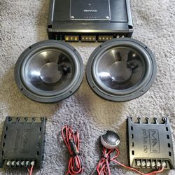 Polk Audio Car Door Speakers & 4ch Kenwood Amp