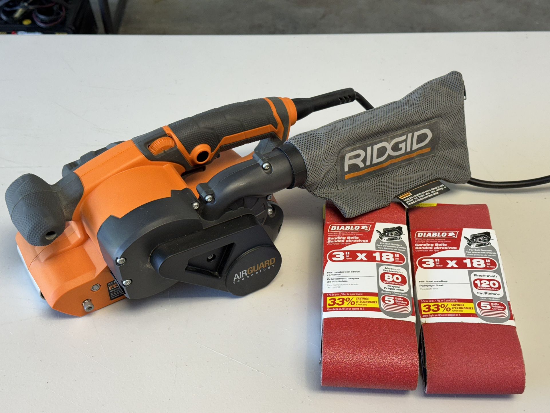 Ridgid 3” Belt Sander