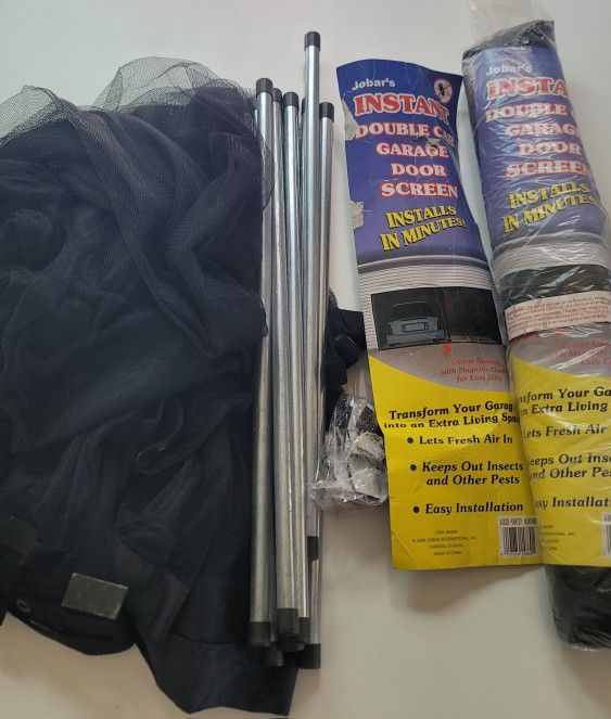 Magnetic Double Car Garage Screens