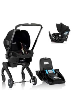 Evenflo DualRide Infant Car Seat + Stroller Combo (Black/Pink) 🚗👶 - Gently Used ✨