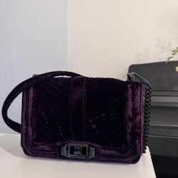 Rebecca Minkoff Love Crossbody Handbag Velvet Purple