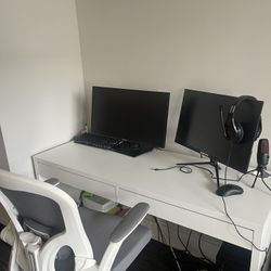 IKEA MICKE DESK ( COMPUTER AND CHAIR IS NOT FOR SALE)