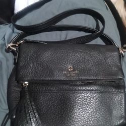 KATE SPADE BLACK LEATHER PURSE 