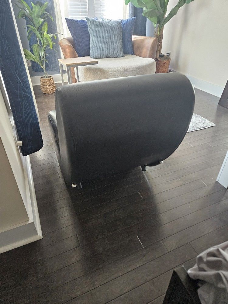 Black Teardrop Rocking Chair Like New