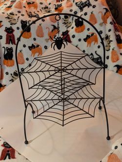 Halloween Spiderweb Tiered Serving Tray