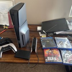 PS5 with 2 controllers