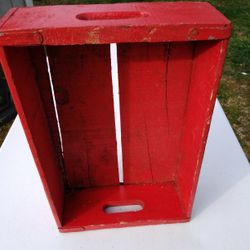 Vintage Red Soda Crate